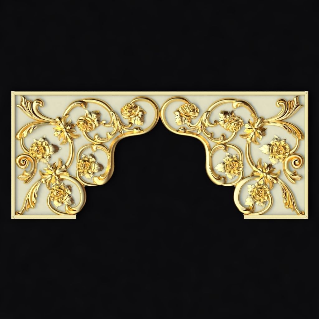 Collection 30 high quality center decors for furniture ornaments 3D model_7