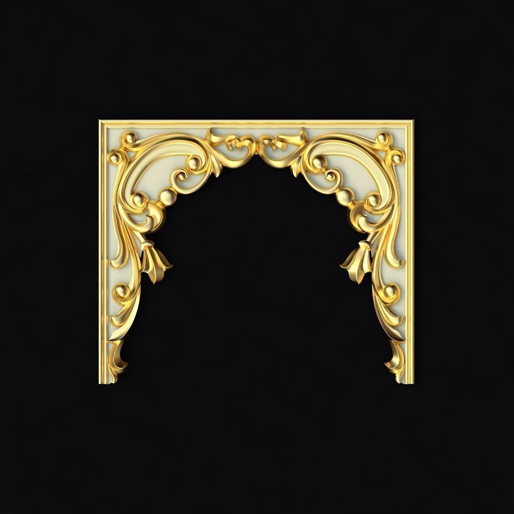 Collection 30 high quality center decors for furniture ornaments 3D model_15