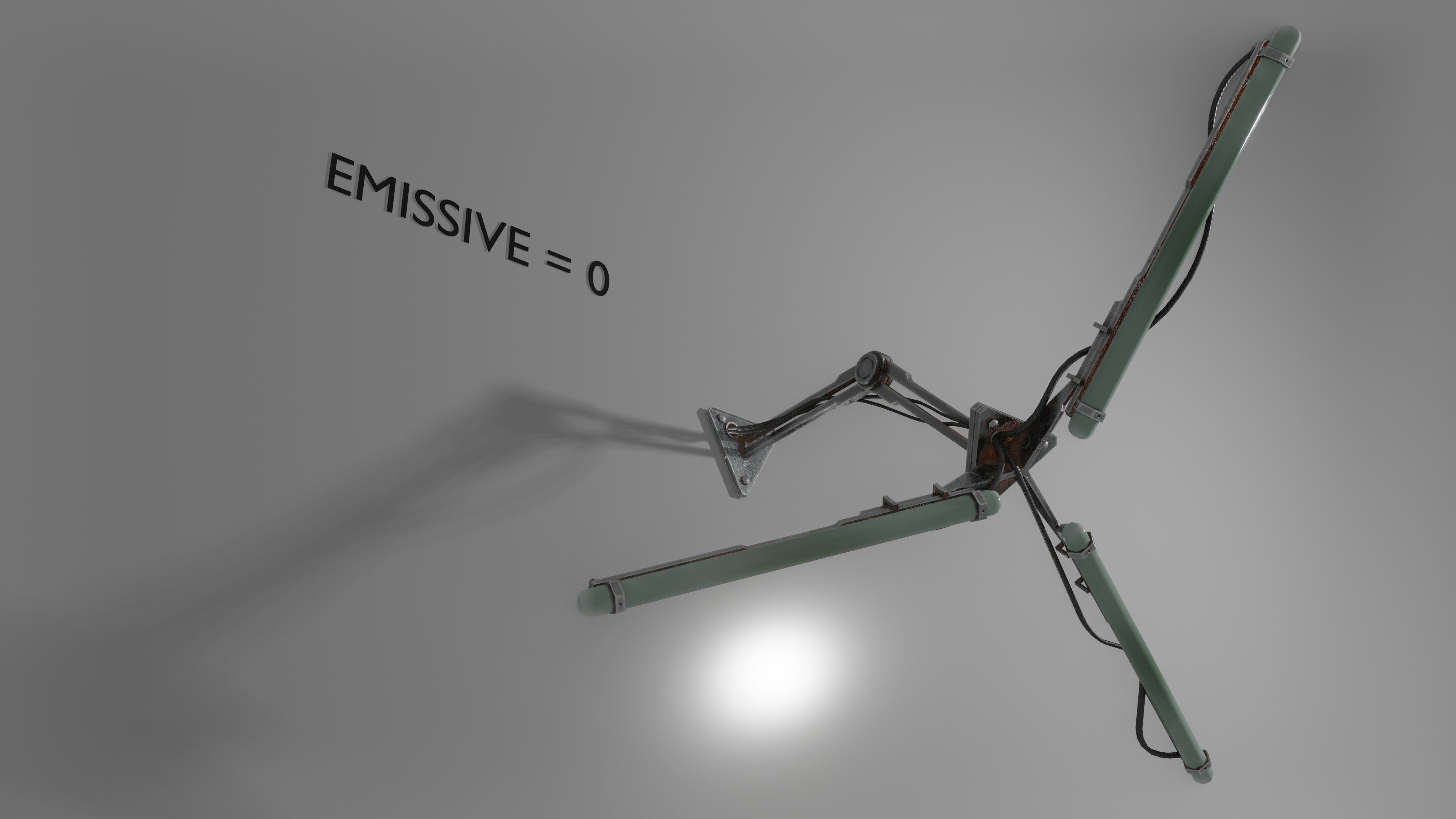 Cyberpunk triple light Low-poly 3D model_7