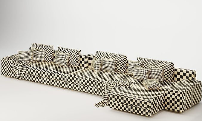 Daniels sofa set  3D model 5