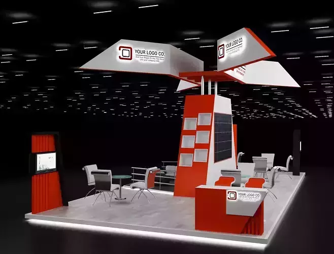 Booth Exhibition Stand a630 3D model
