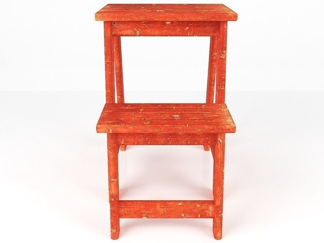 climbing chair 3D model 4