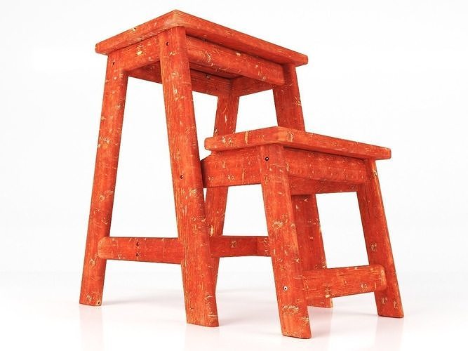 climbing chair 3D model 6