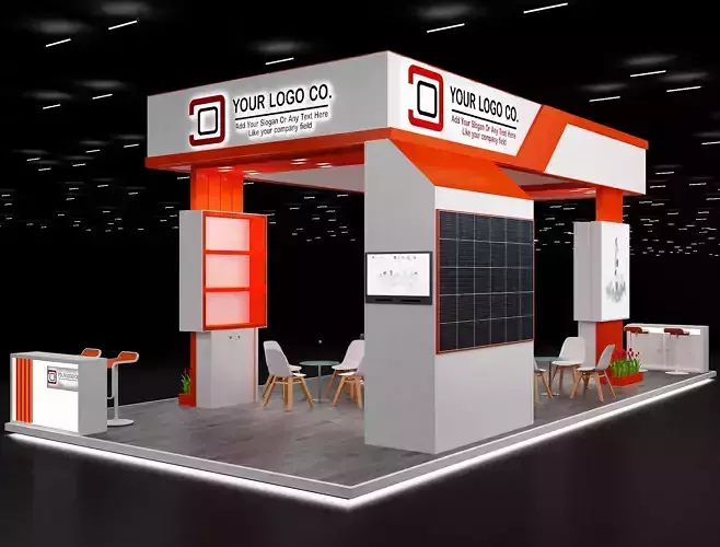 Booth Exhibition Stand a631 3D model