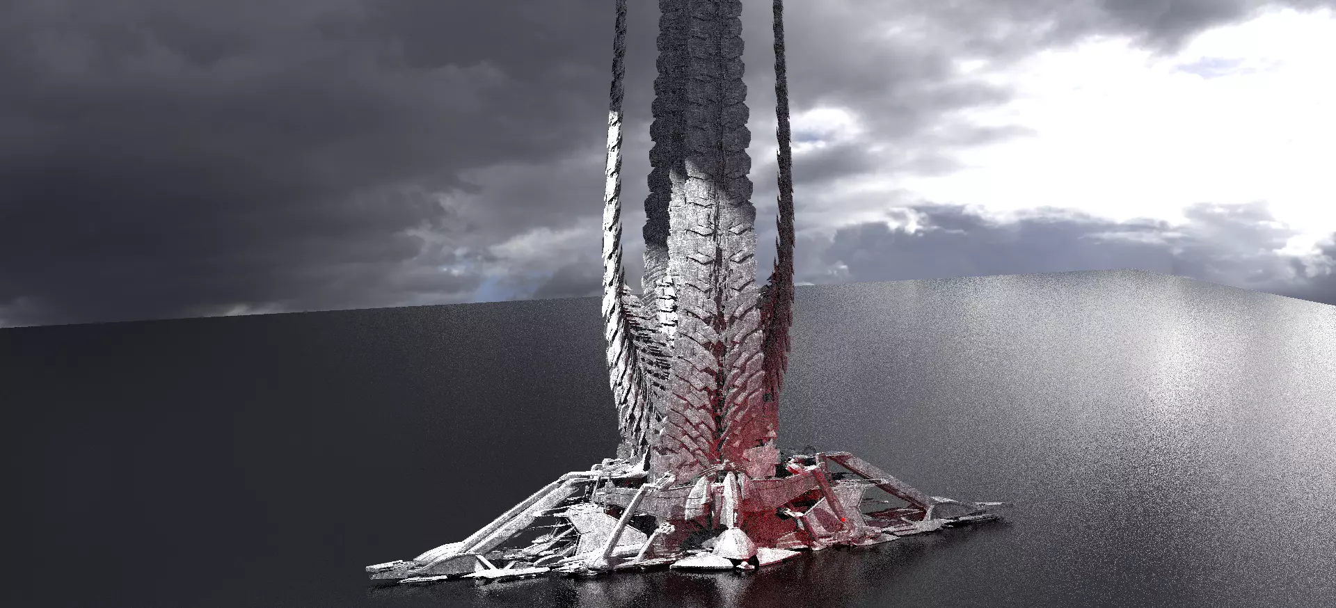 Alien Spine Tower 2 3D model_0
