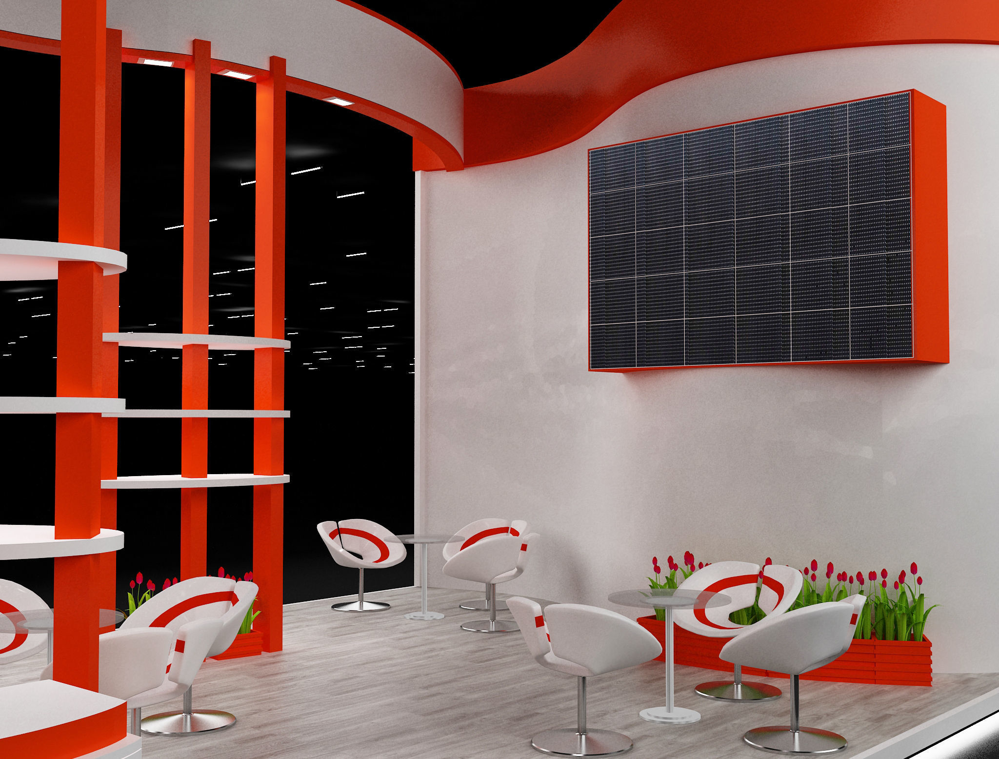 Booth Exhibition Stand a632  3D model_6