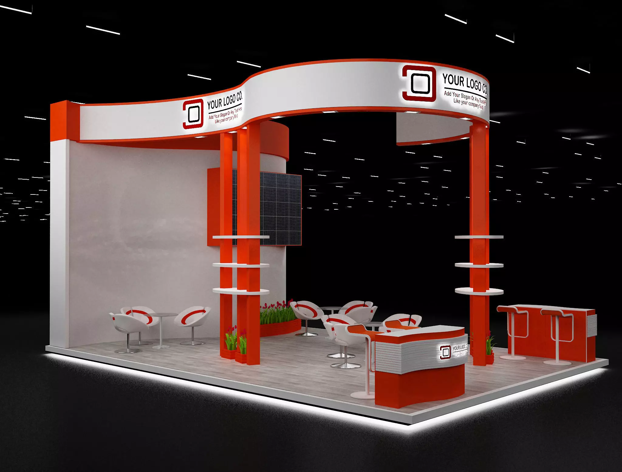 Booth Exhibition Stand a632  3D model_0