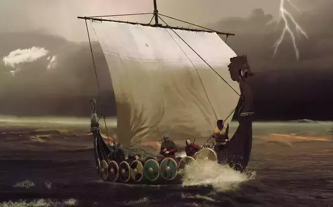 Viking Boat  3D model