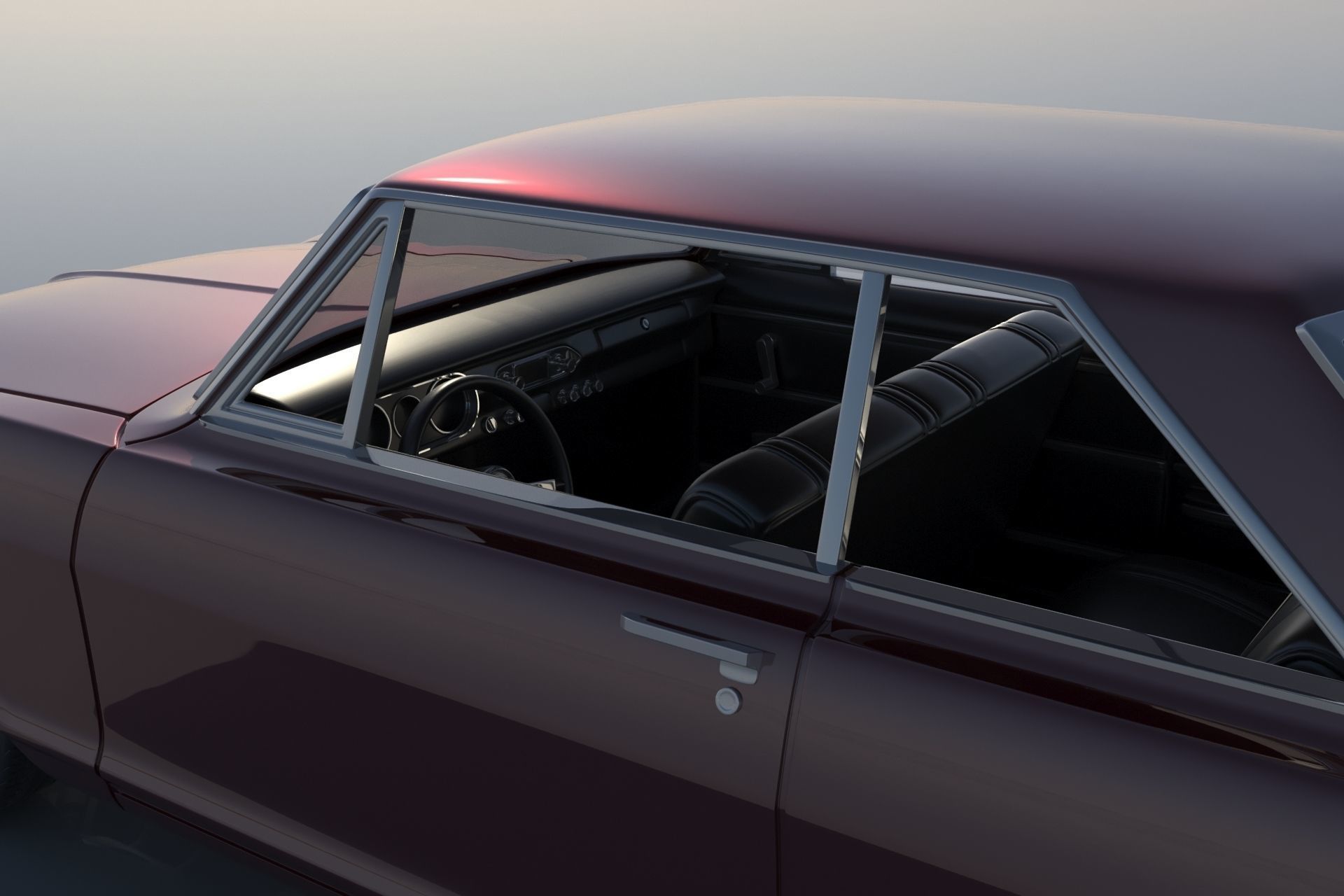 Chevrolet Nova 1965  3D print model_9