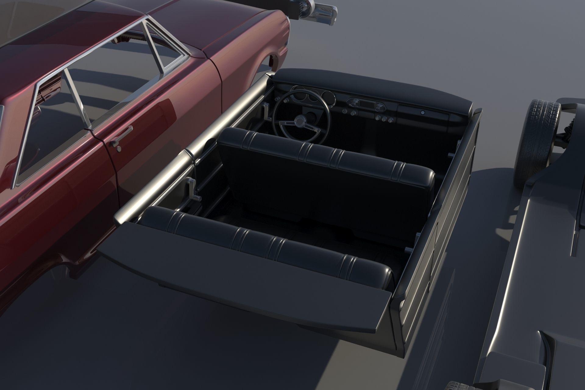 Chevrolet Nova 1965  3D print model_18