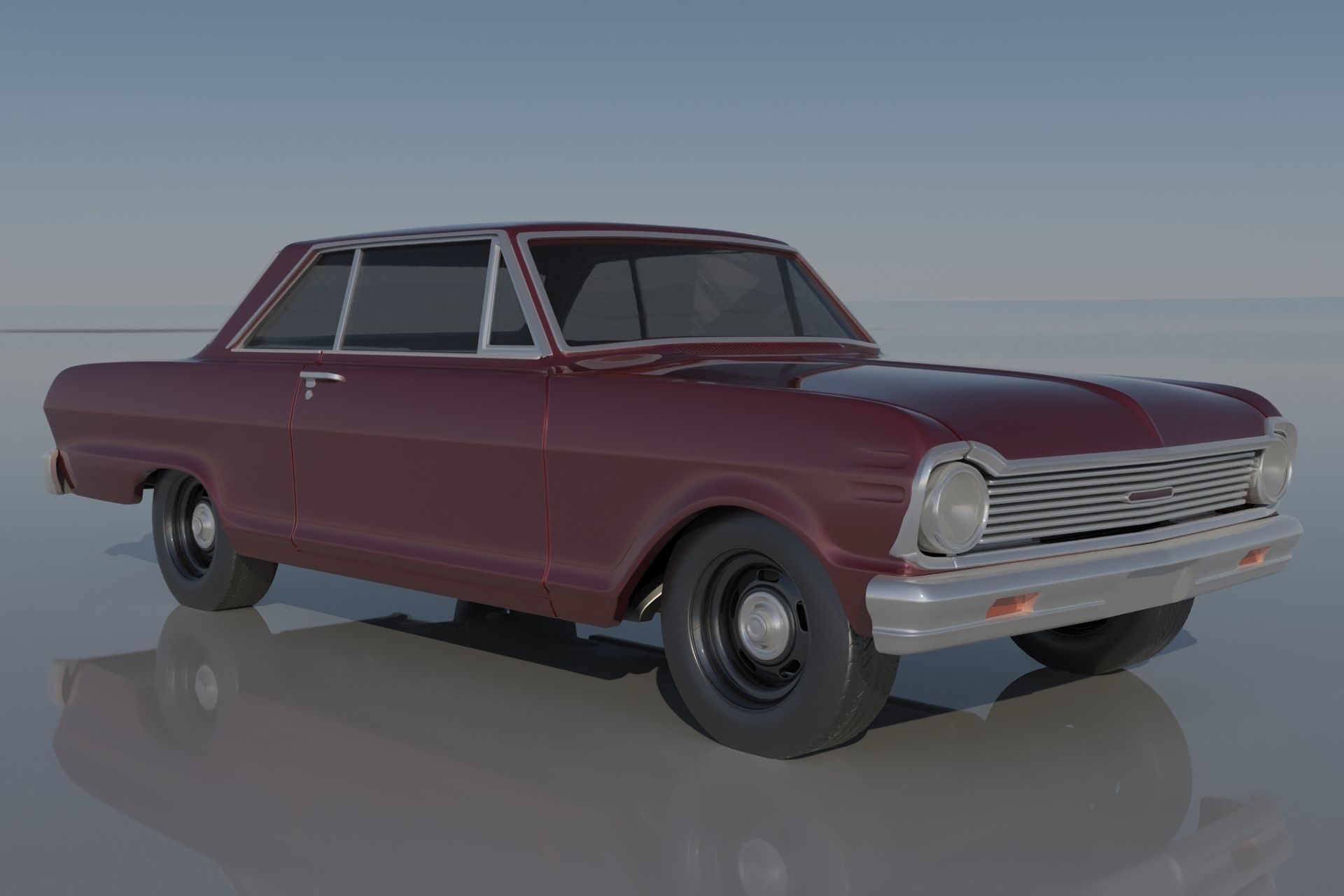 Chevrolet Nova 1965  3D print model_8