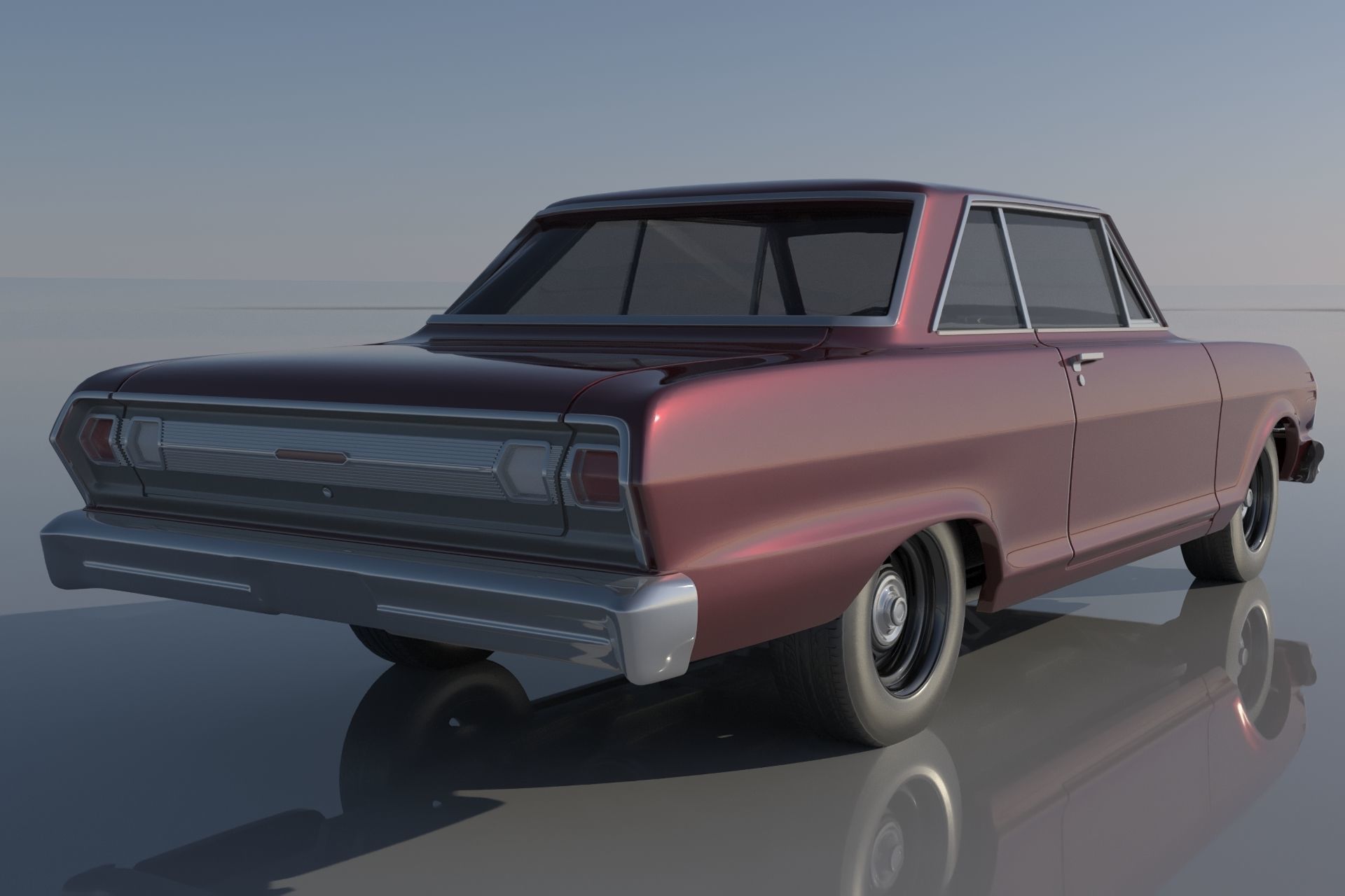 Chevrolet Nova 1965  3D print model_3