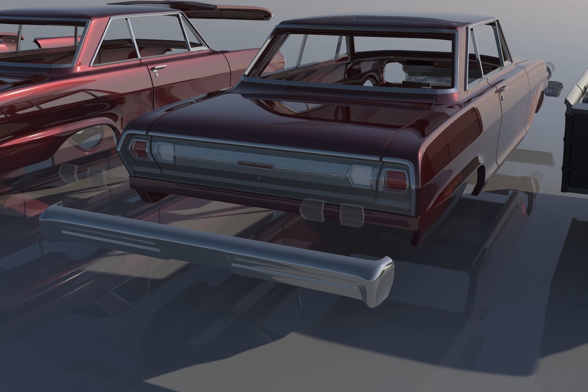 Chevrolet Nova 1965  3D print model_17