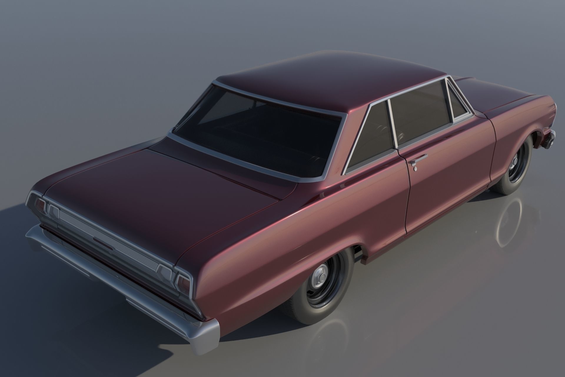 Chevrolet Nova 1965  3D print model_4