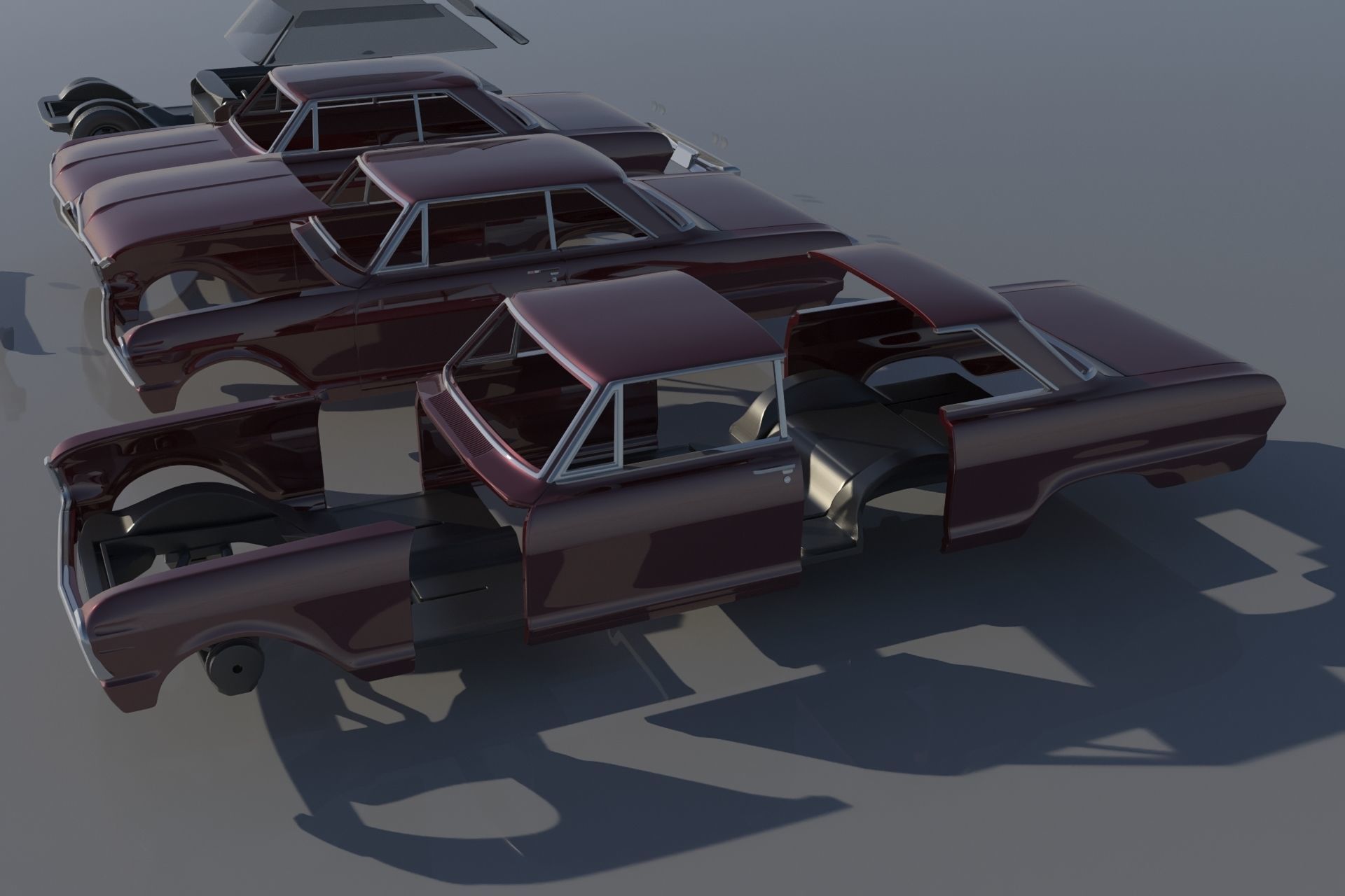 Chevrolet Nova 1965  3D print model_12