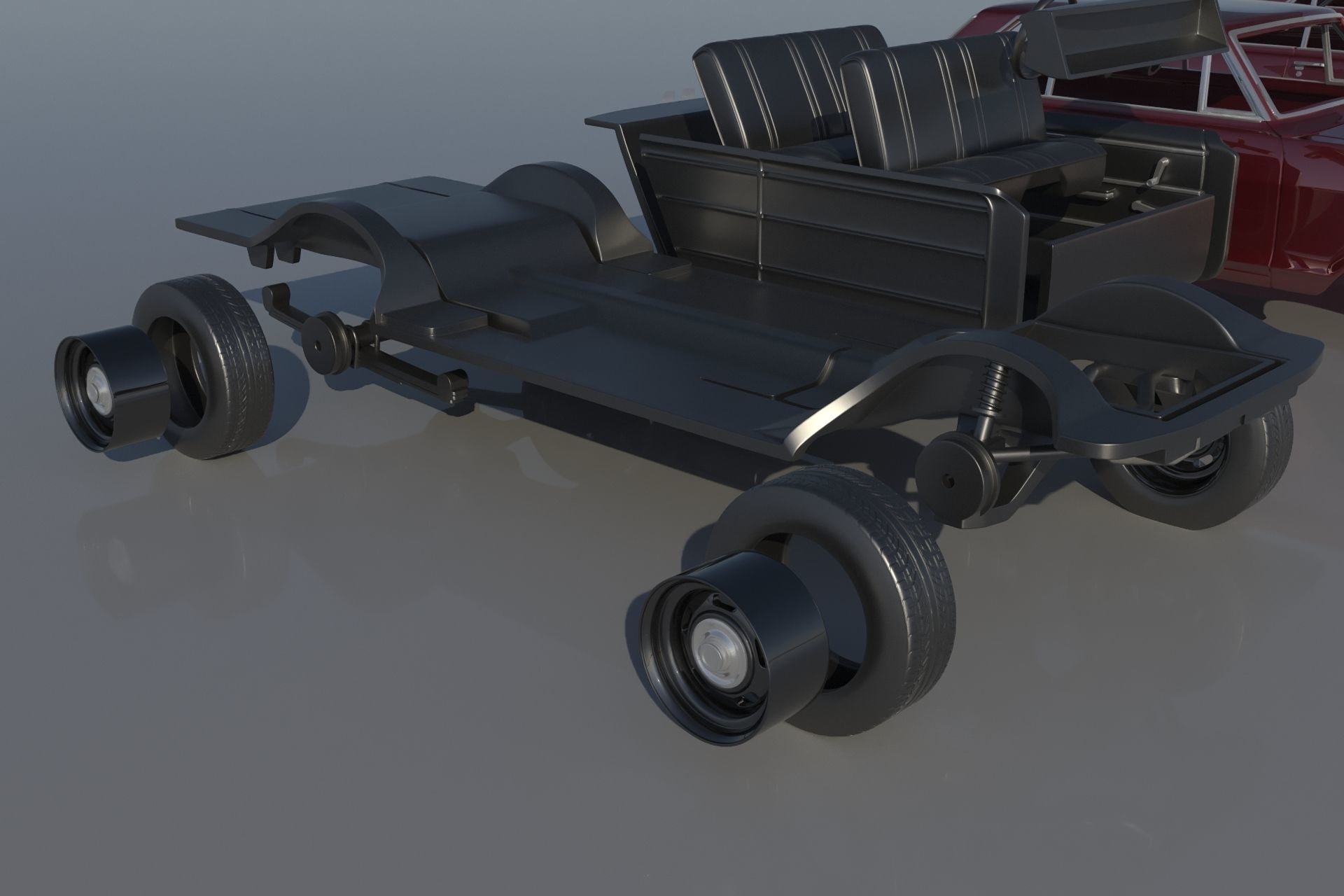 Chevrolet Nova 1965  3D print model_21