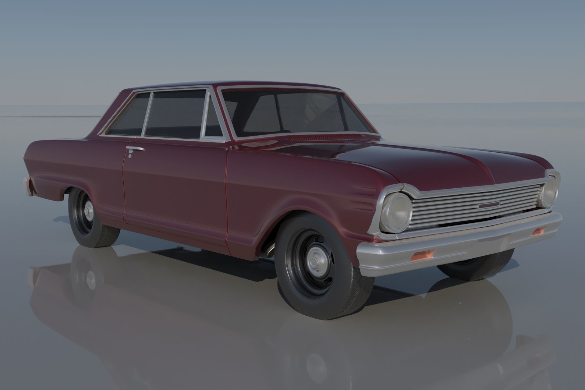 Chevrolet Nova 1965  3D print model_6