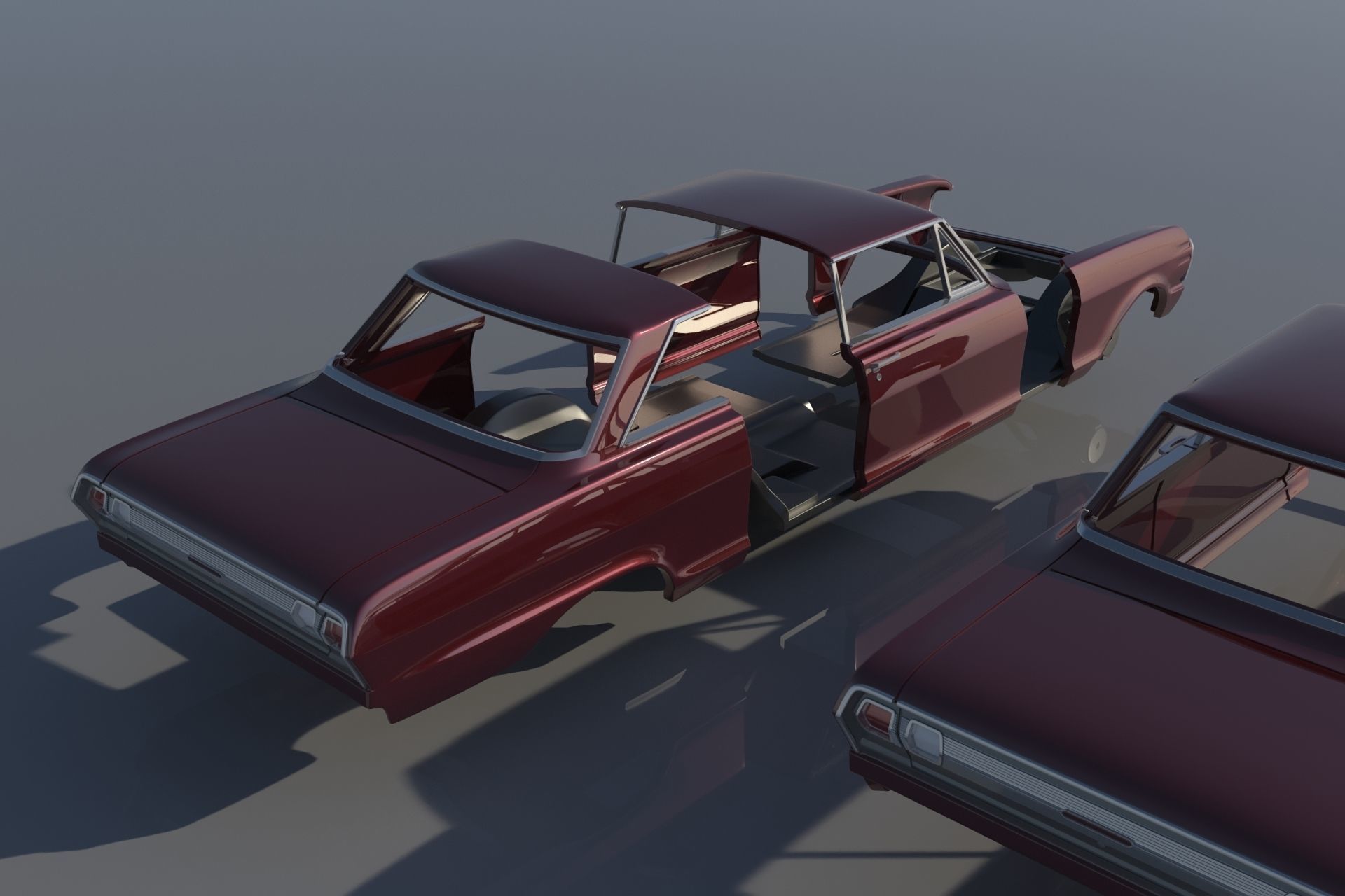 Chevrolet Nova 1965  3D print model_14