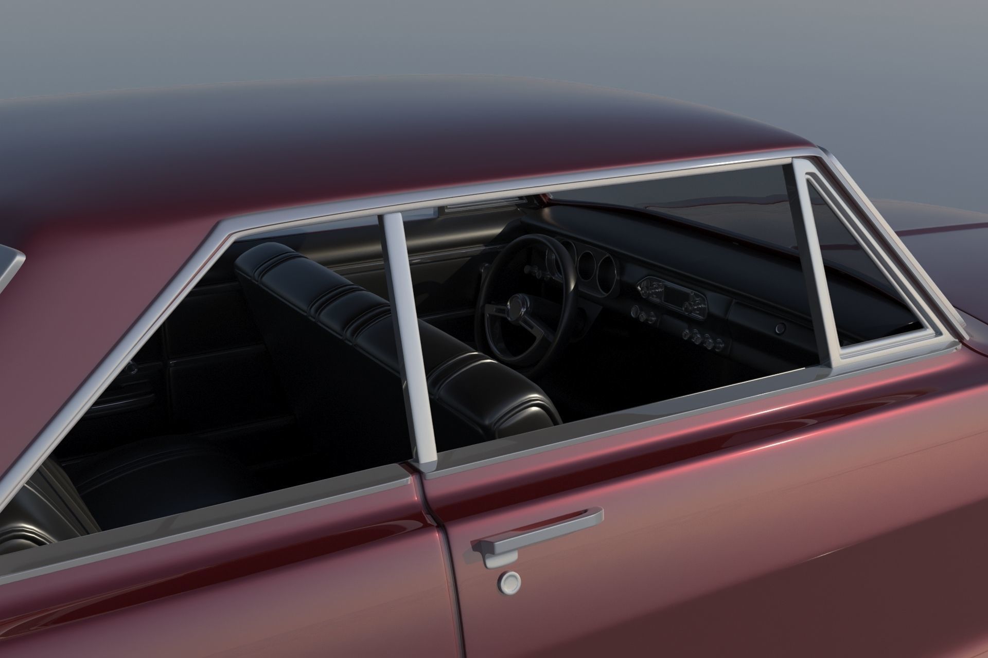 Chevrolet Nova 1965  3D print model_10