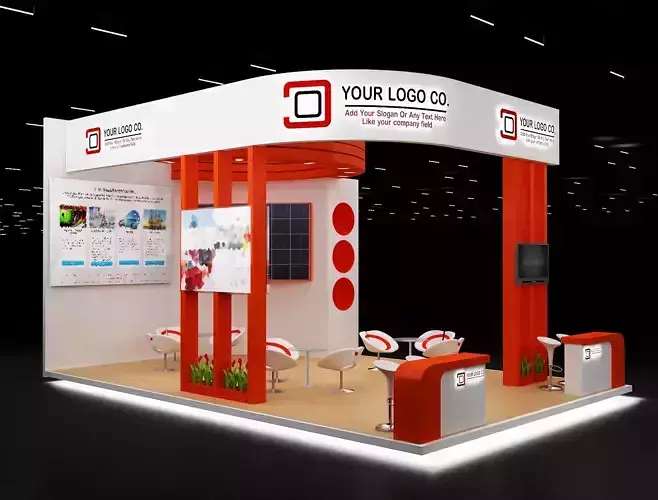 Booth Exhibition Stand a634 3D model