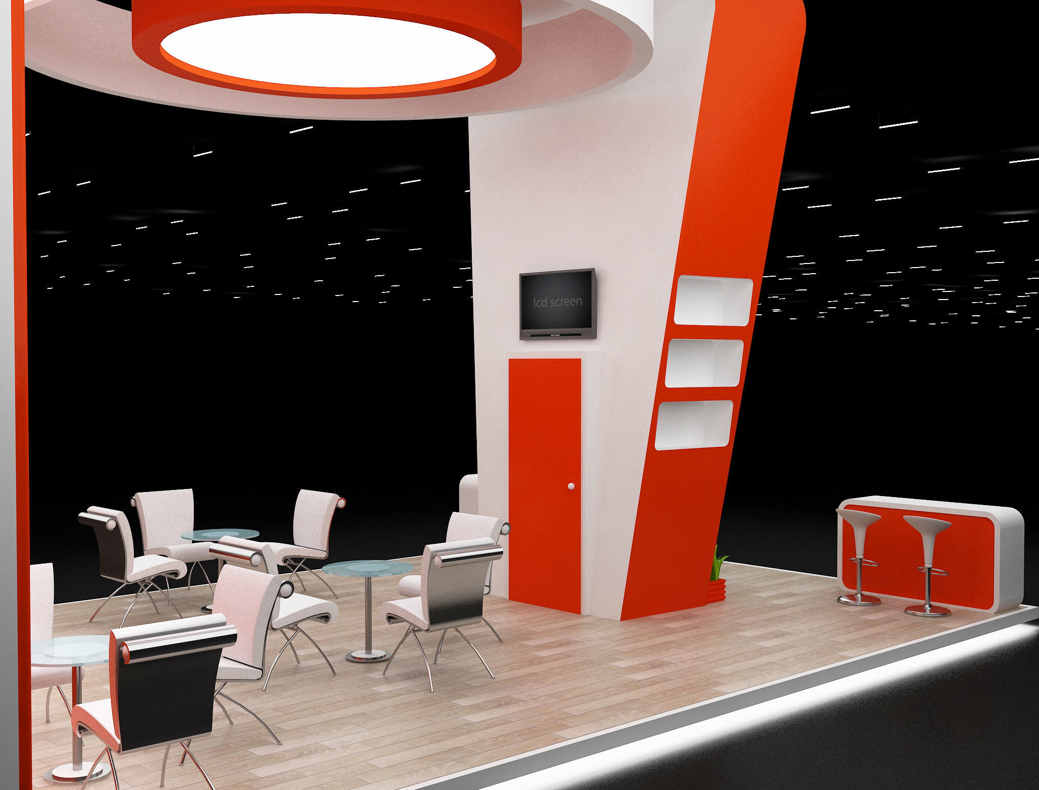 Booth Exhibition Stand a635 3D model_6