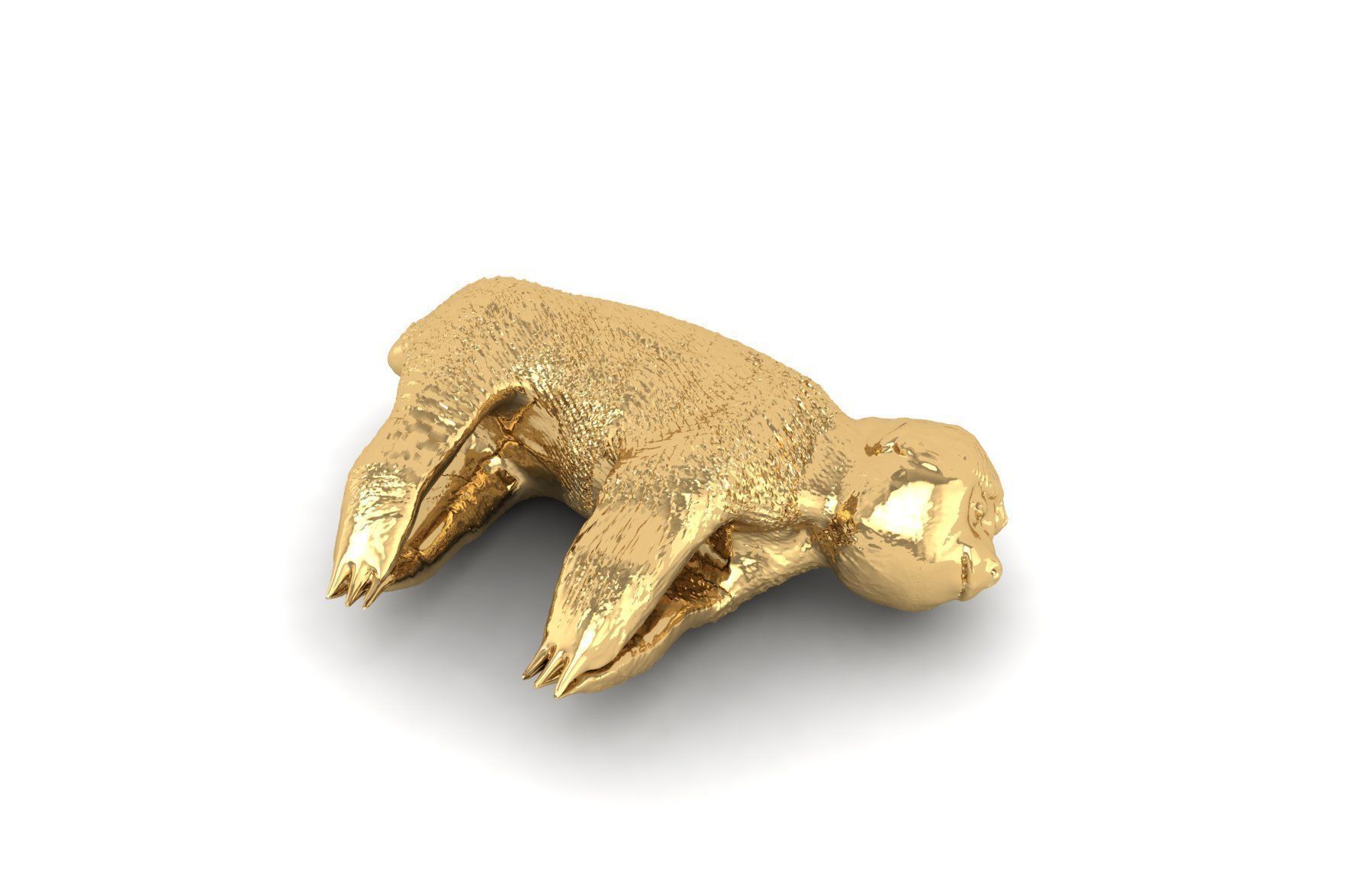 Sloth Bear Pendant P 063 3D print model_3