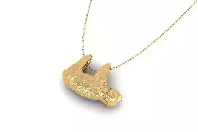 Sloth Bear Pendant P 063 3D print model