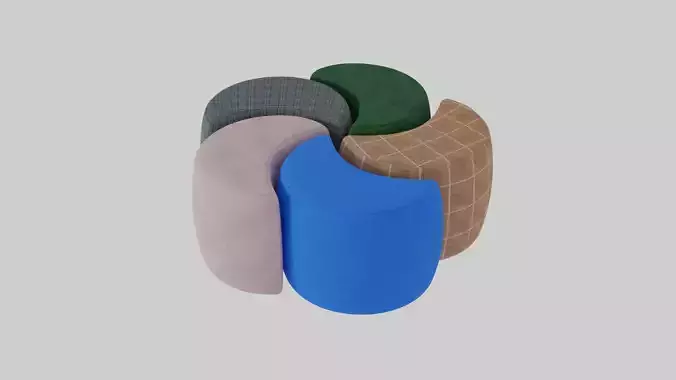 Flower Poufs 01 