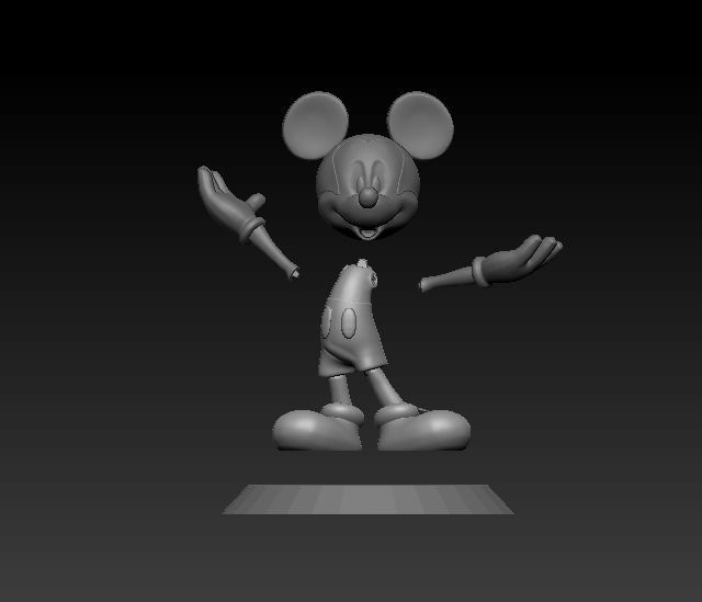 MICKEY MOUSE 3D MODEL 3D print model_4