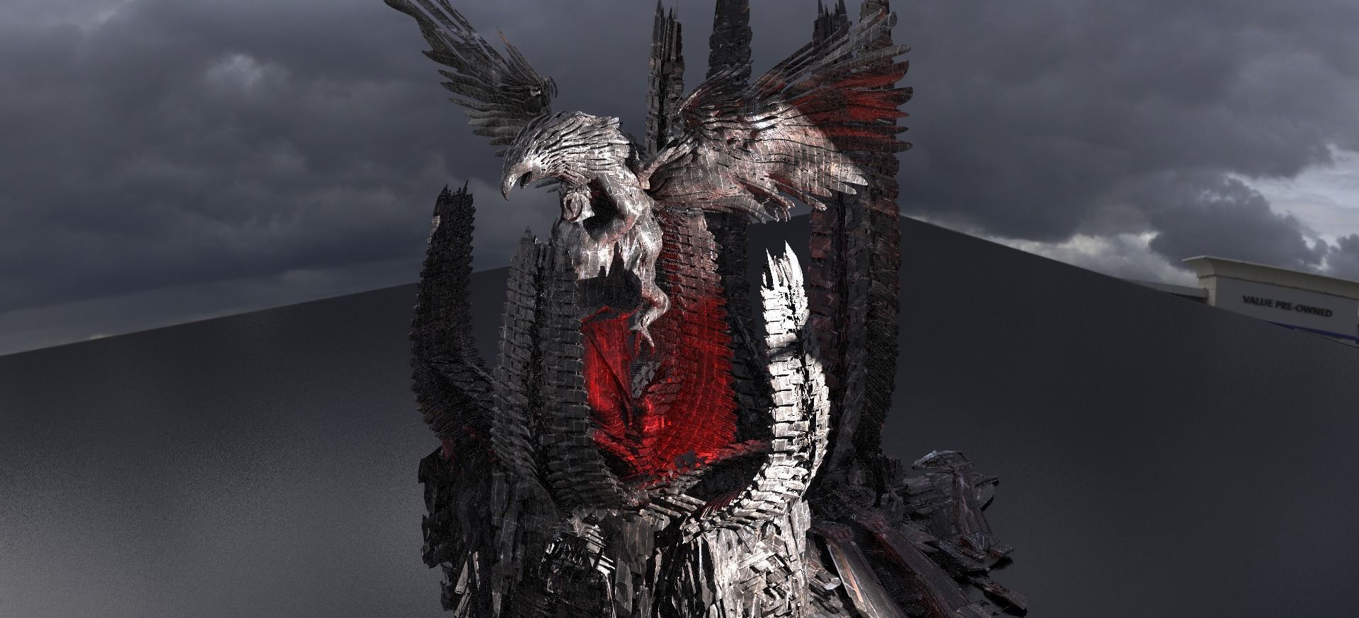 Alien Spine City Kiktbash  3D model_1