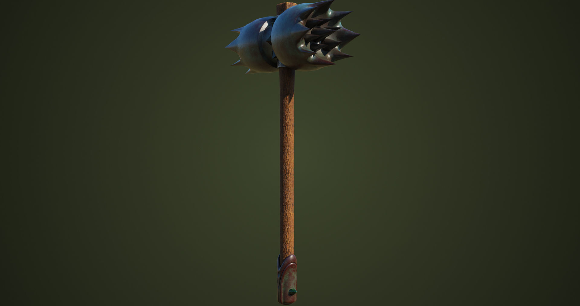 Dragon Skin War Hammer All PBR Unity UE Textures Included  Low-poly 3D model_8