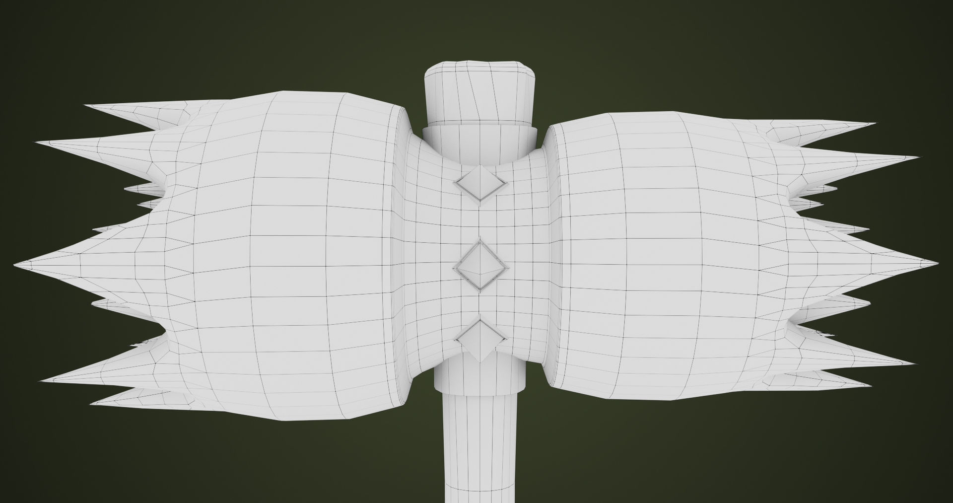 Dragon Skin War Hammer All PBR Unity UE Textures Included  Low-poly 3D model_35