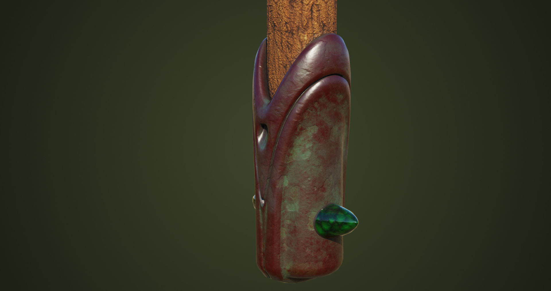 Dragon Skin War Hammer All PBR Unity UE Textures Included  Low-poly 3D model_22