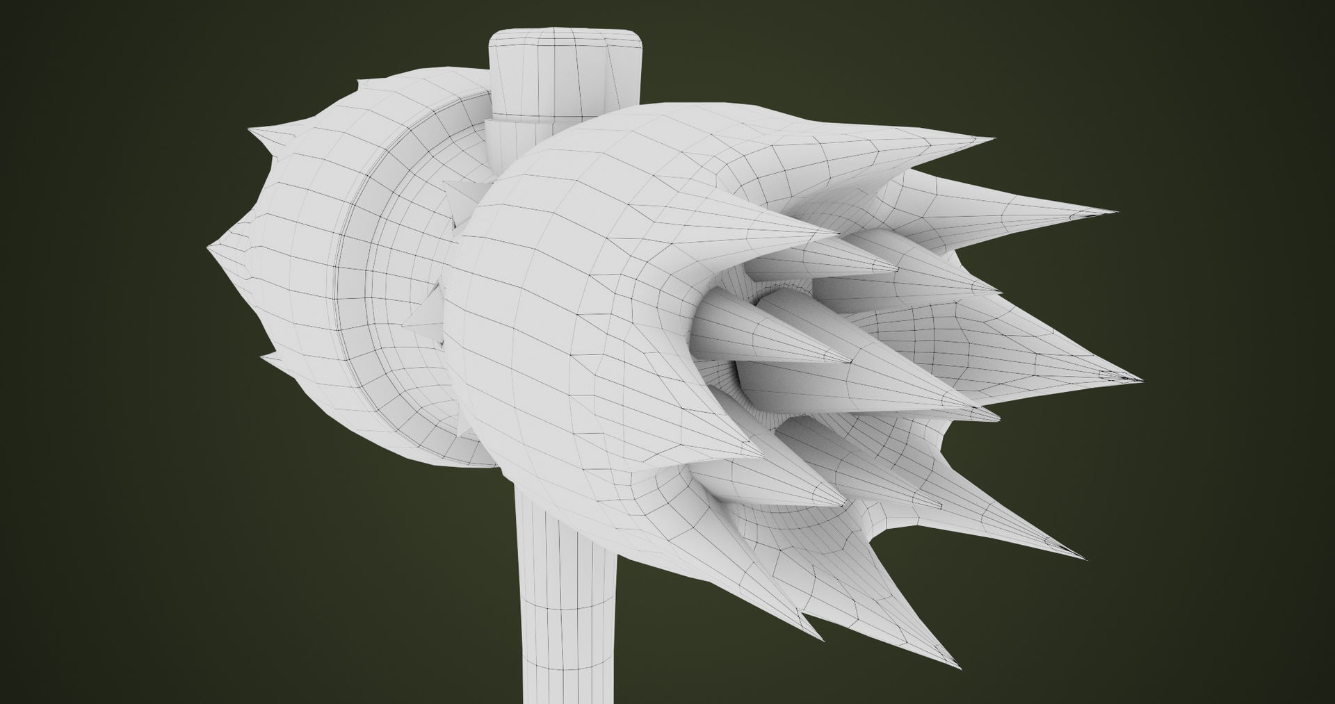 Dragon Skin War Hammer All PBR Unity UE Textures Included  Low-poly 3D model_31