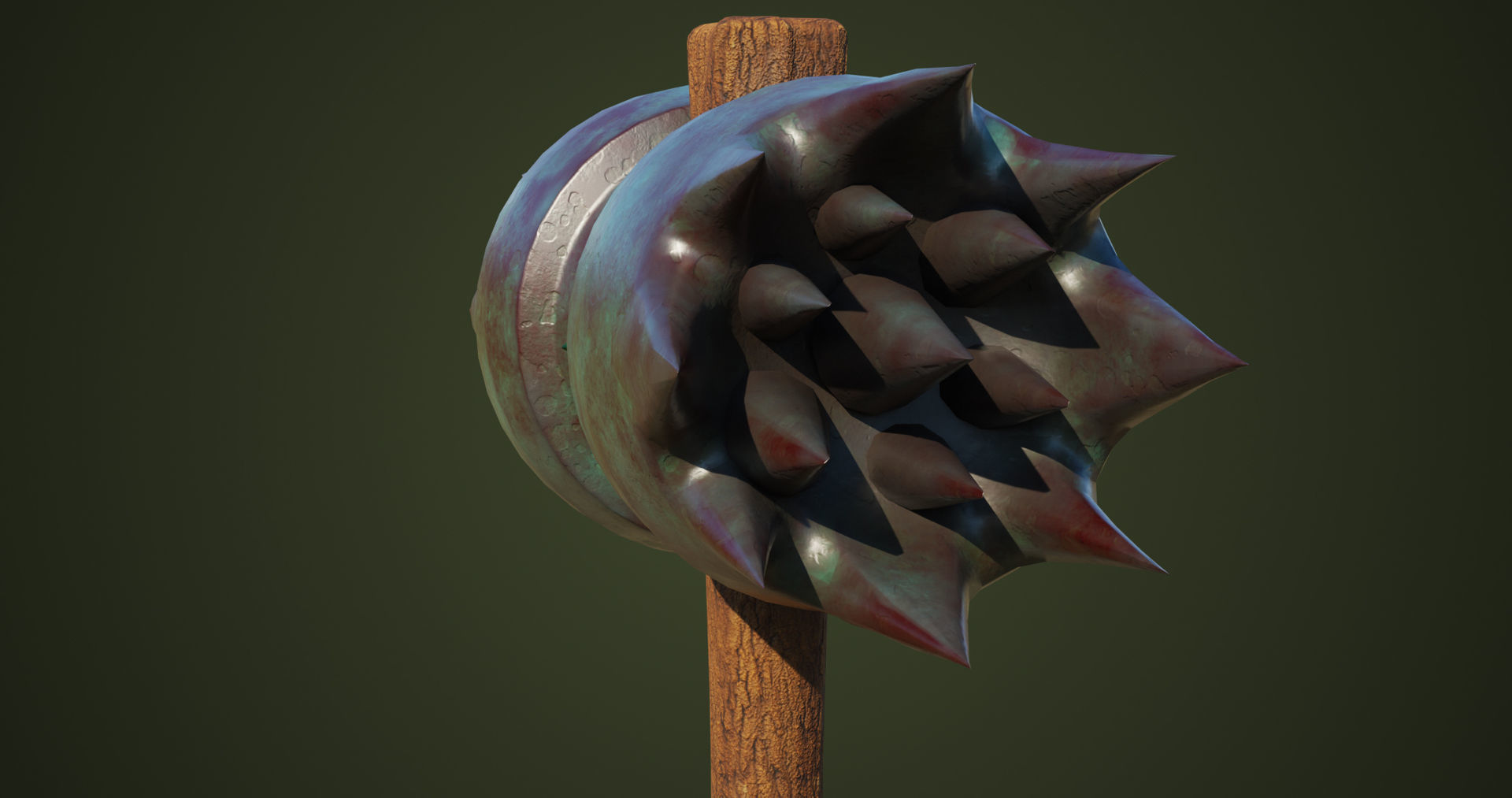 Dragon Skin War Hammer All PBR Unity UE Textures Included  Low-poly 3D model_21