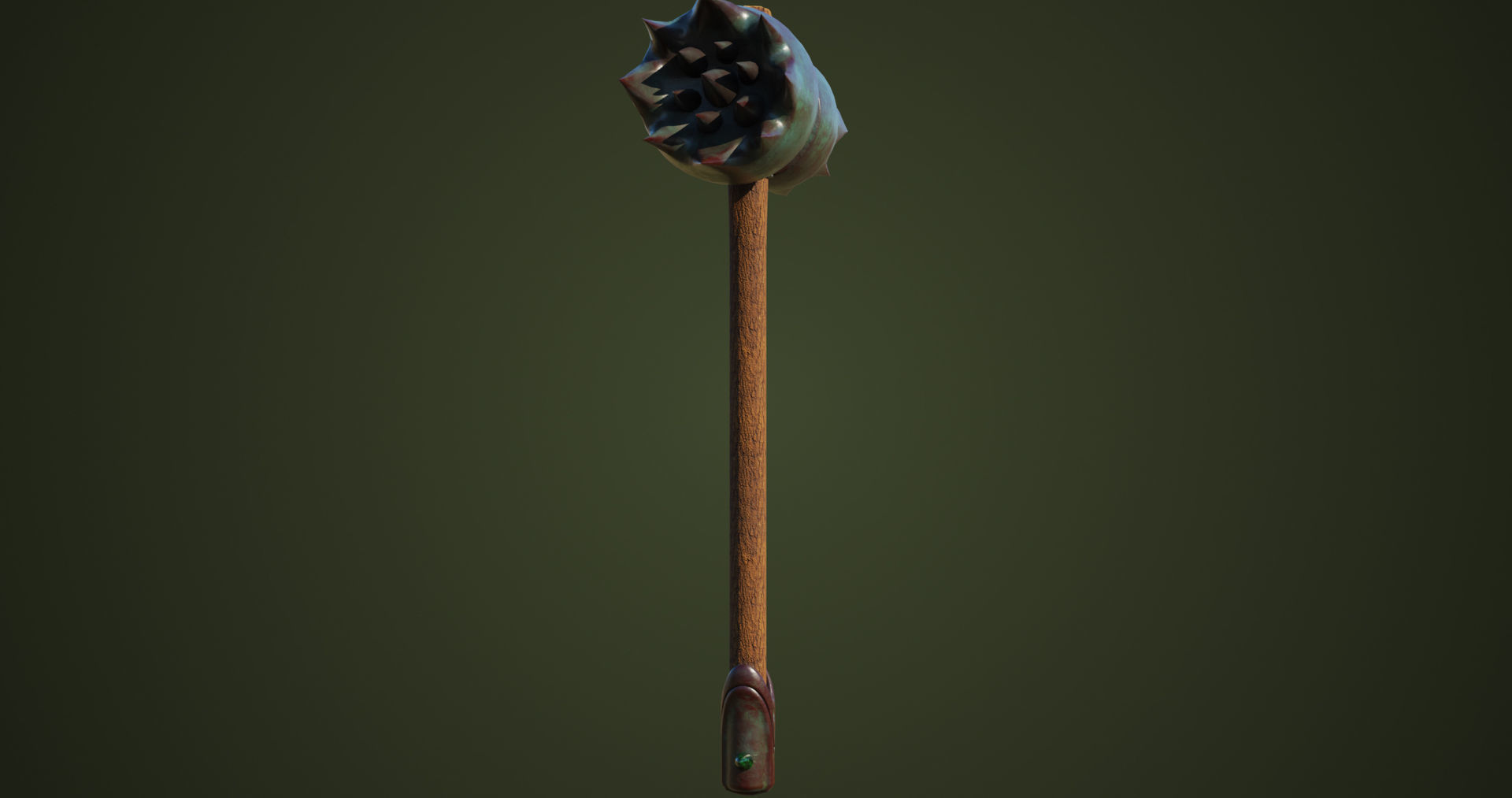 Dragon Skin War Hammer All PBR Unity UE Textures Included  Low-poly 3D model_9
