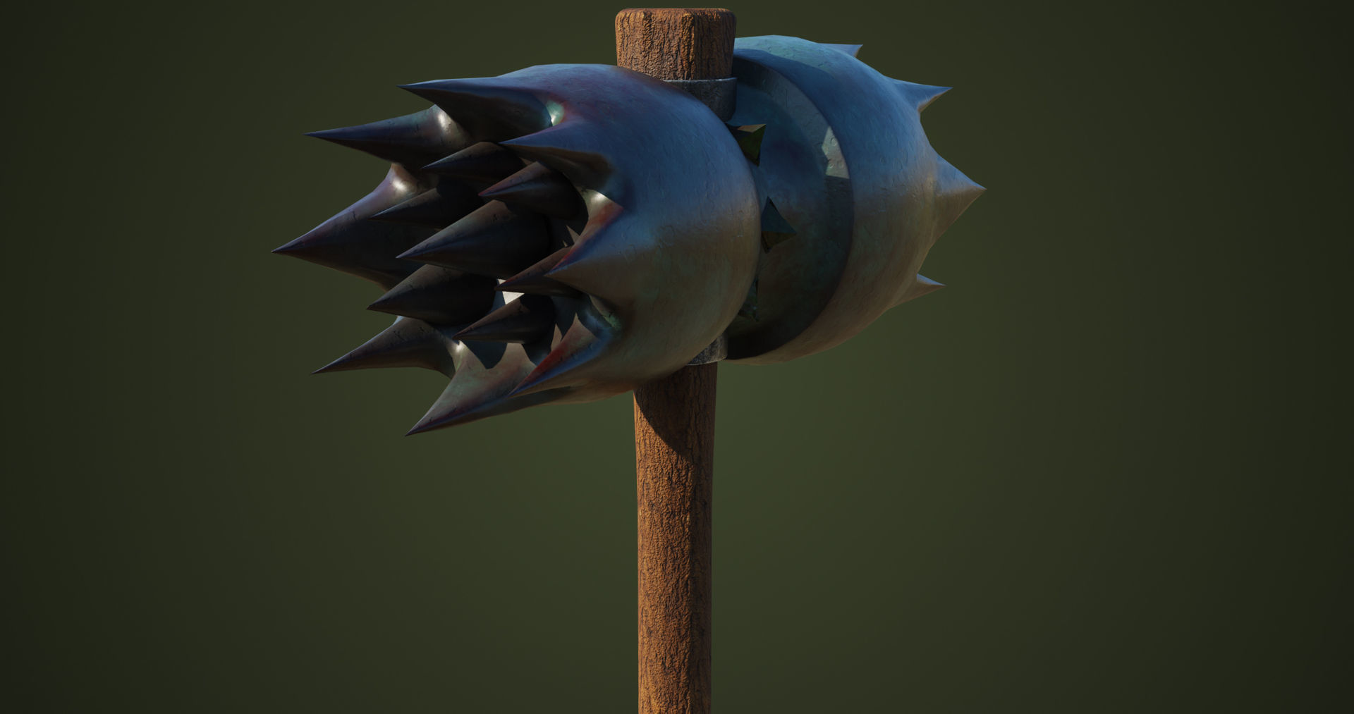 Dragon Skin War Hammer All PBR Unity UE Textures Included  Low-poly 3D model_19
