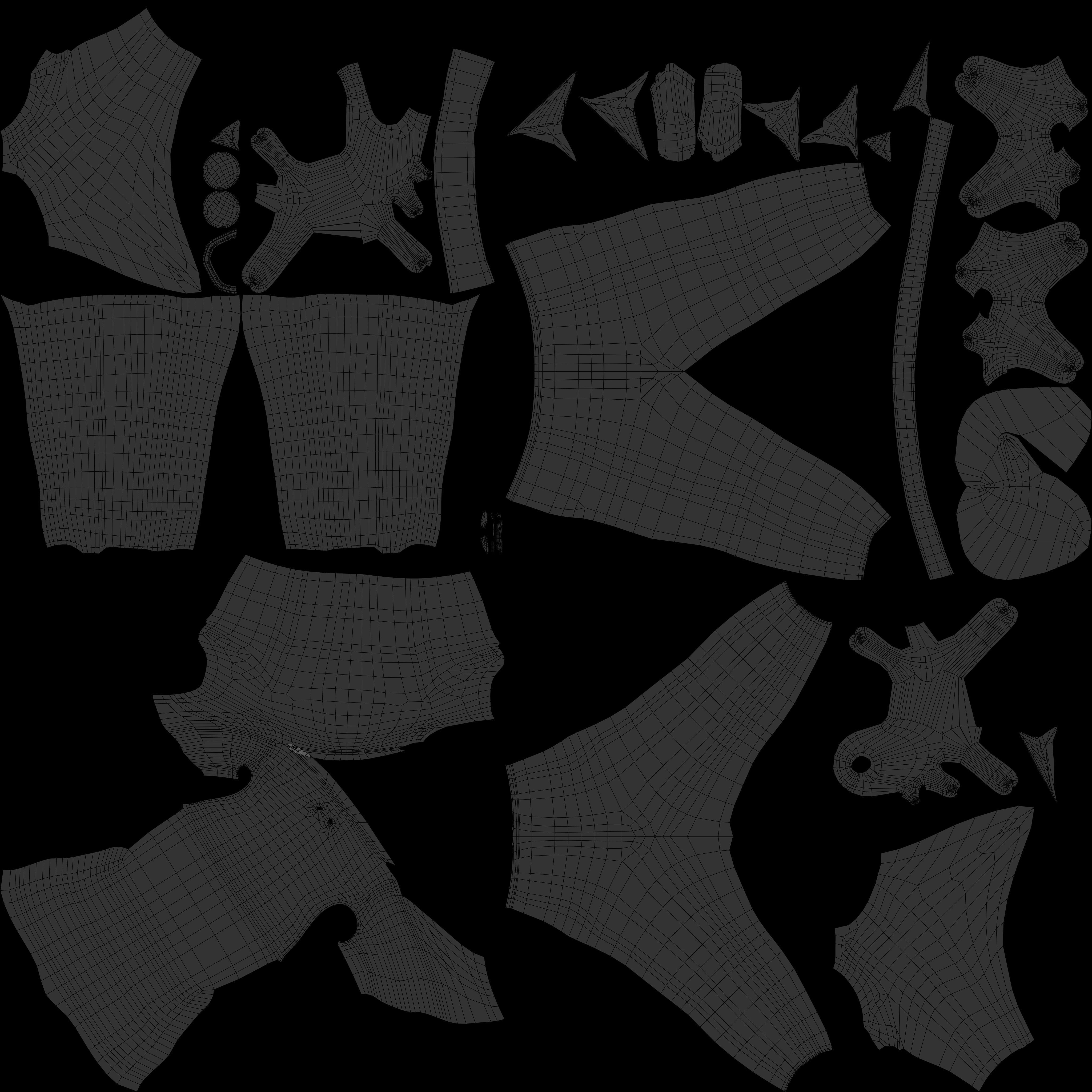 FROG-SHARKMAN FANTASY CHARACTER - LOWPOLY AND PBR Low-poly 3D model_16