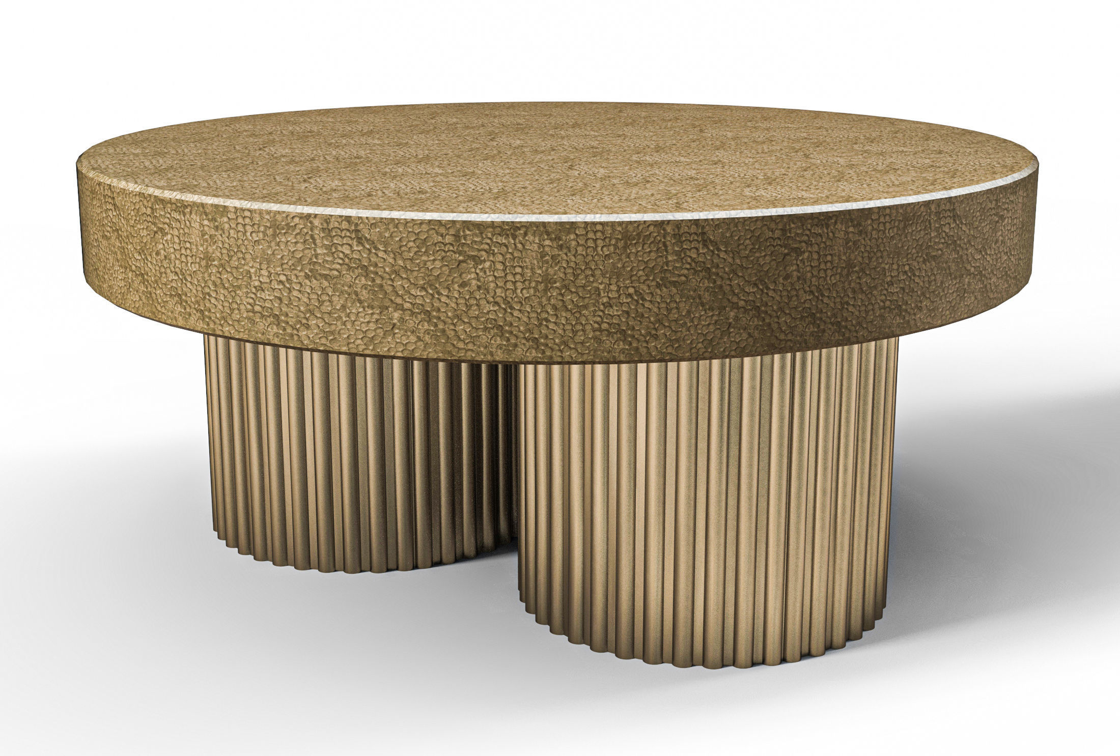 Set of Coffee Tables Low-poly 3D model_4