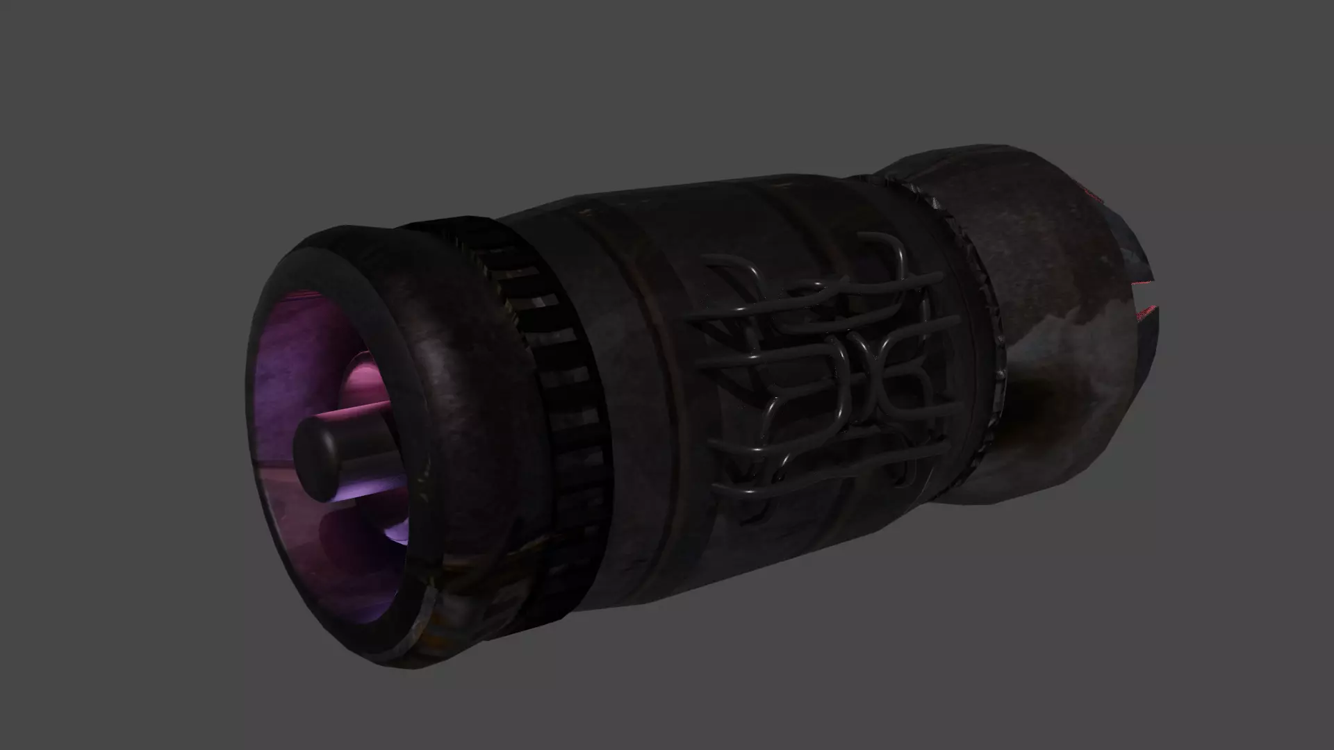 Scifi Jet engine 3D Model - Blender Free low-poly 3D model