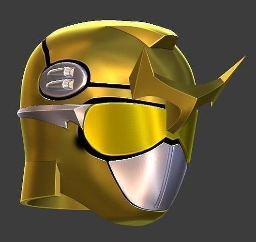 Gold Ranger Beast Morpher Helmet for 3D printing 3D model 3D printable