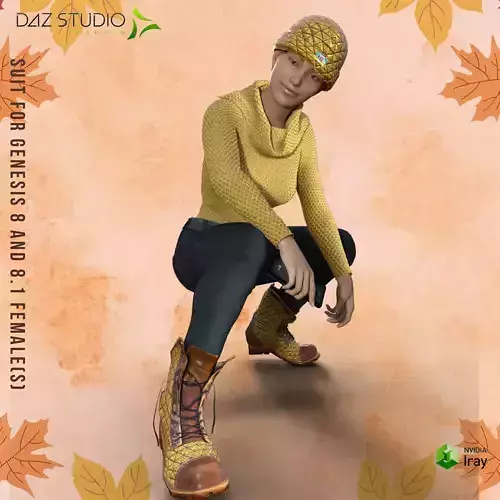 Autumn Collection G8 for DAZ Studio 3D model