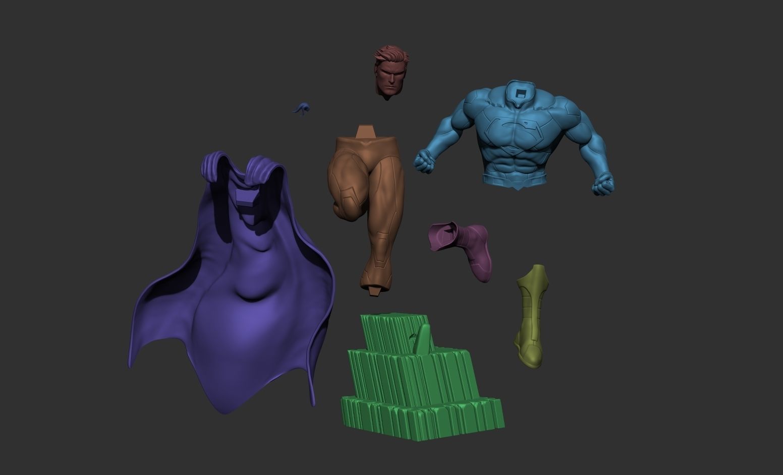 New 52 Superman Fanart 3D Model 3D print model_11