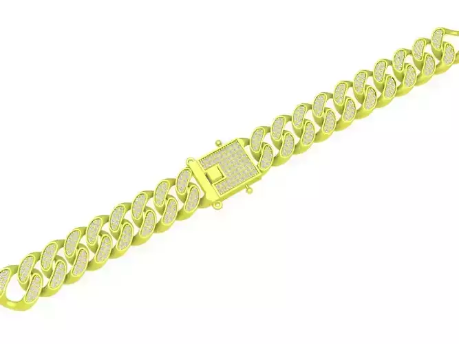 hip hop luxury cuban diamond men bracelets and necklace 4134