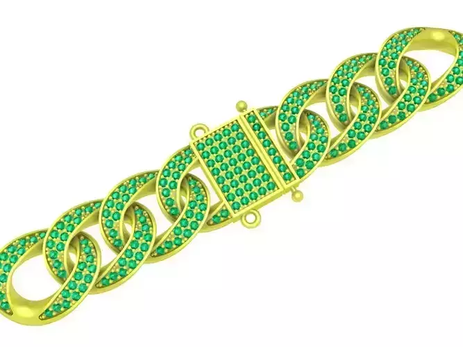 hip hop luxury diamond cuban bracelets and necklace for men 4135
