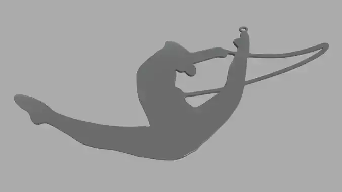 Rhythmic Gymnastics Key Ring Chain 01