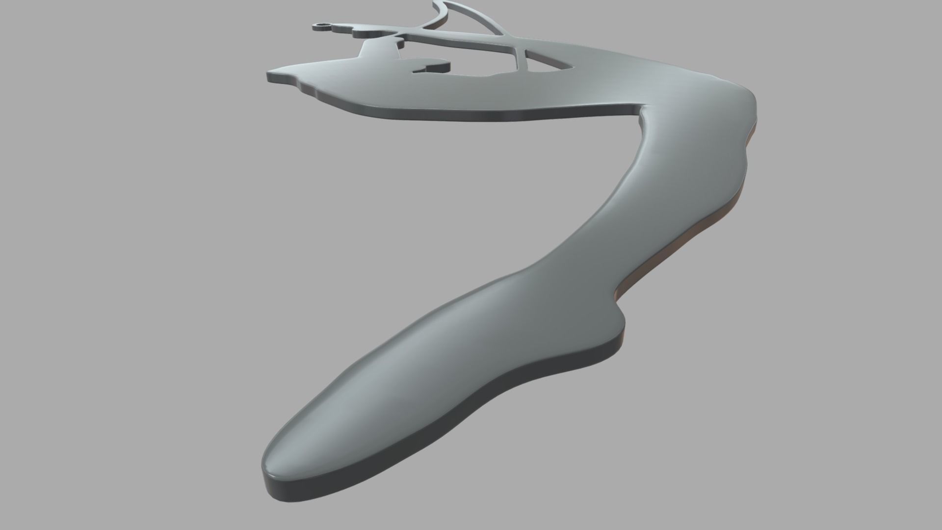 Rhythmic Gymnastics Key Ring Chain 01 Low-poly 3D model_7