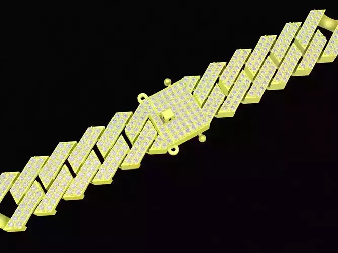 hip hop luxury diamond cuban bracelets and necklace for men 4136