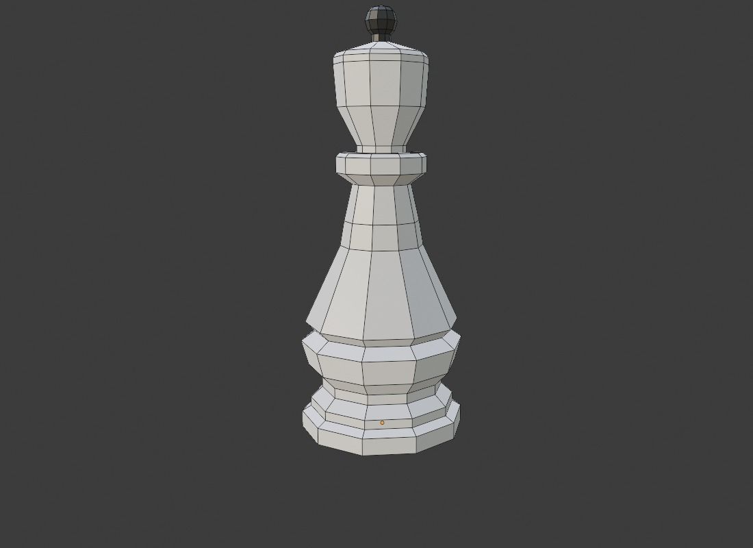 Low Poly Chess Pieces Low-poly 3D model_4