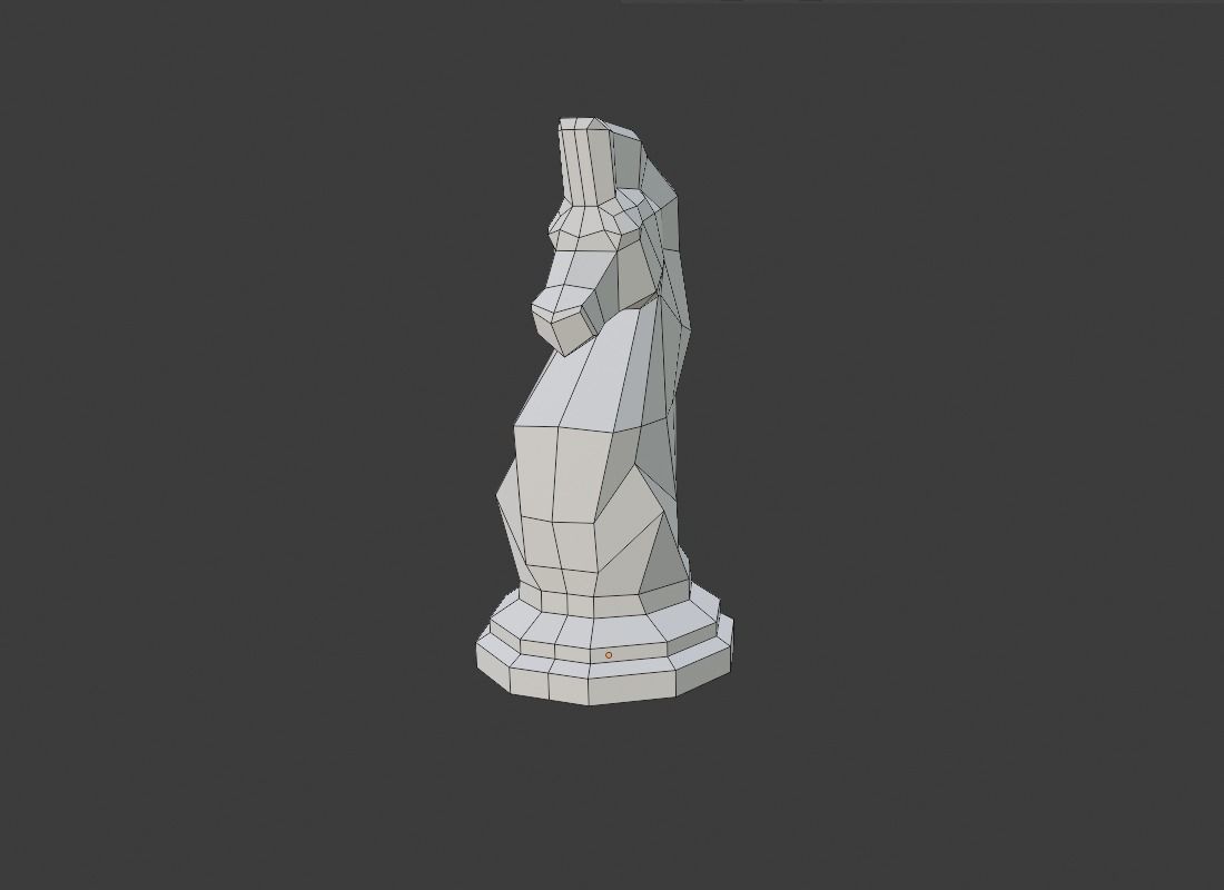 Low Poly Chess Pieces Low-poly 3D model_7